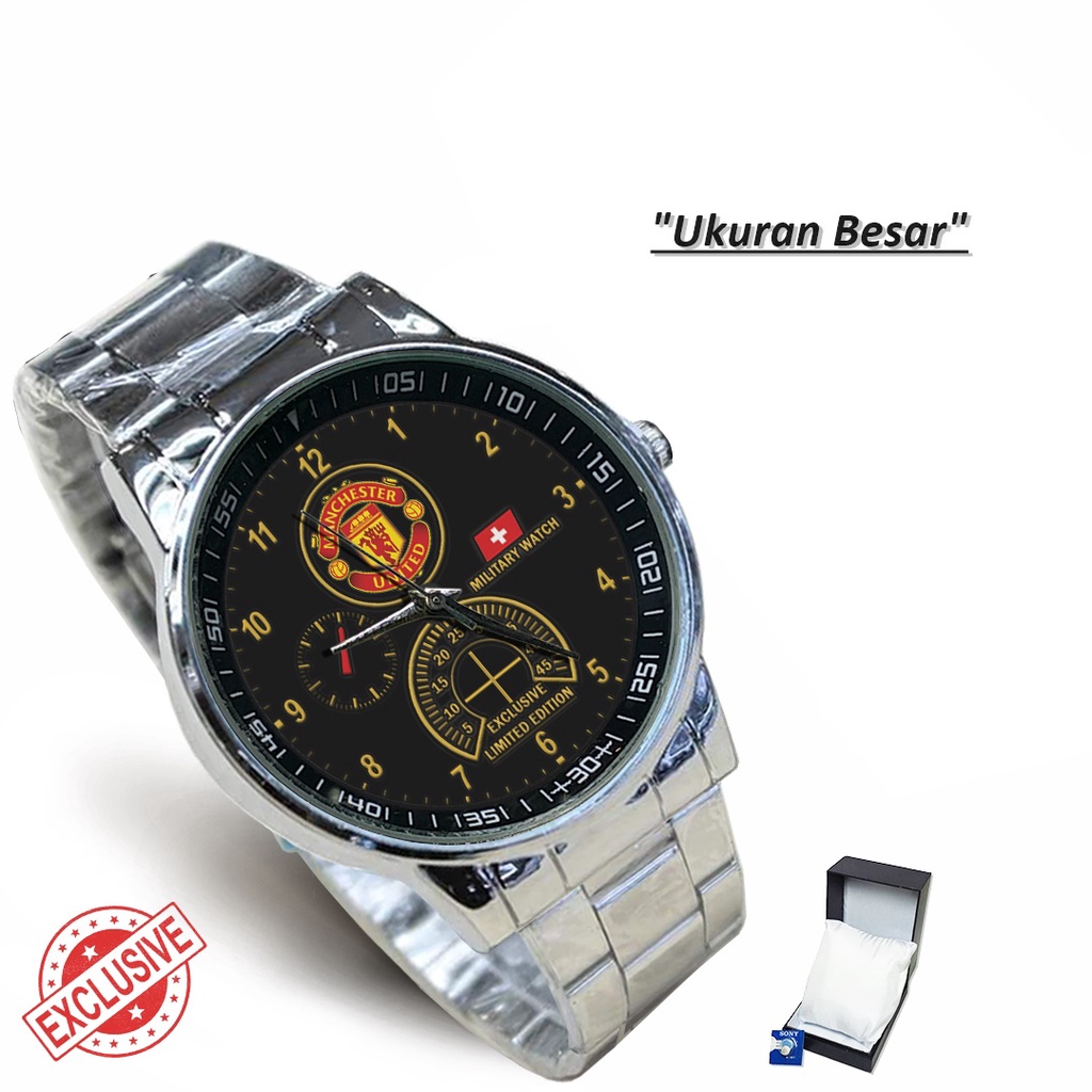 Jam Tangan Rantai Couple MU (Mantul)