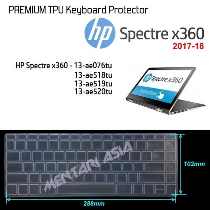 

Exclusive Keyboard Protector Hp Spectre X360 13 (2017) : Premium Tpu Clear