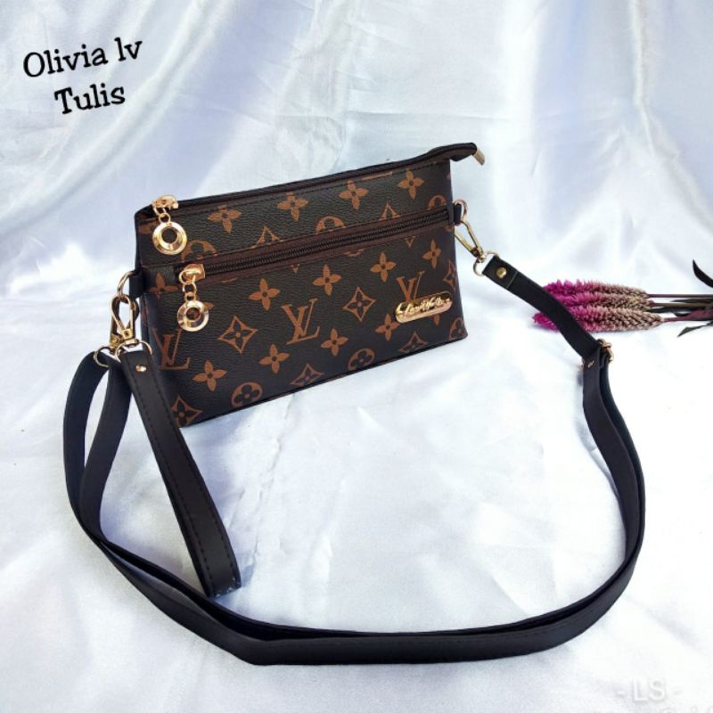 SLEMPANG OLIVIA BY NONIE TAS BAHAN COCOLY ATI AIR 100% REALPICT TAS-WANITA SLINGBAG