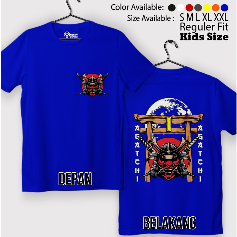 Moon Gate Samurai , Baju Anak / Kaos Distro / Kaos Atasan Anak Laki Laki / Kids T Shirt