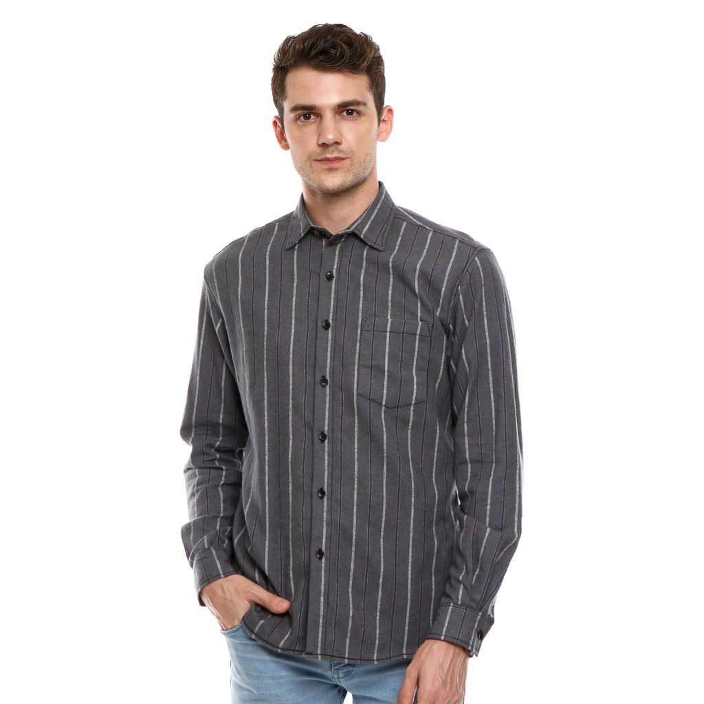 

ALTON Grey Stripe Flanel