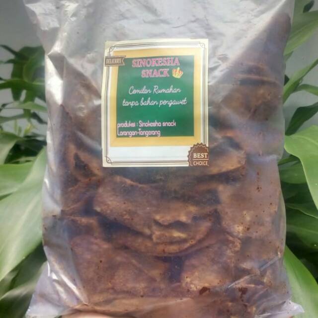 Kripik pisang coklat