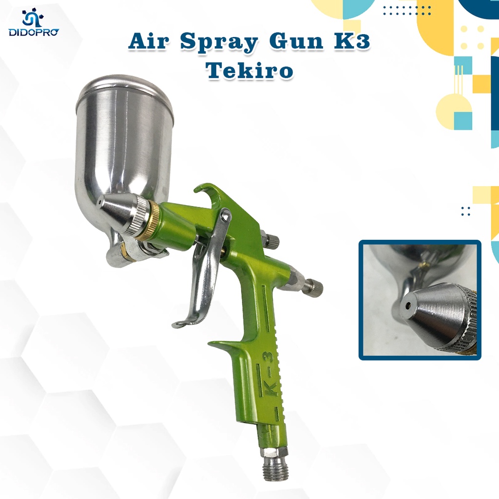 Spray Gun Tabung Atas 200Ml TEKIRO K3 / Alat Semprot Semprotan Cat Spraygun TEKIRO K3A