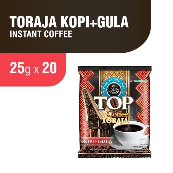 

gt201jyj Top Coffee Kopi Instan Toraja (2In1) 25 Gr X 20 Pcs Ds20X11