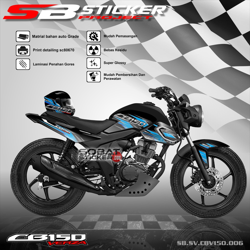STRIPING VERZA CB150  - STRIPING STICKER LIST VARIASI HONDA VERZA CB150 006