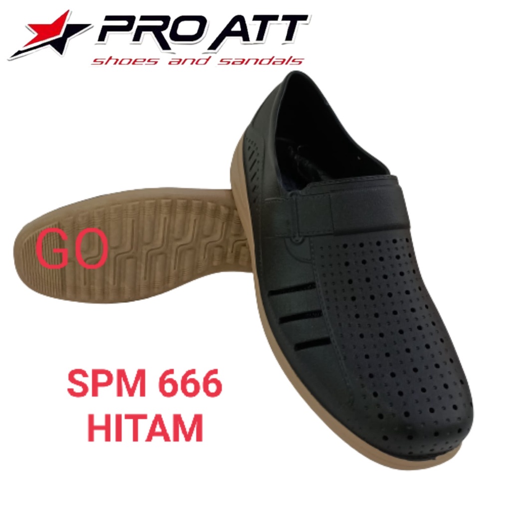 sogo ATT SPM 666 SEPATU SLIP ON Sepatu Karet Anti Air Pria Sepatu Kantor Laki-Laki Murah Original