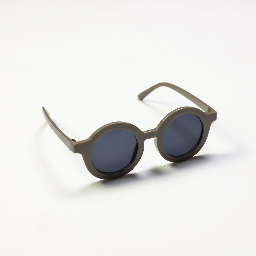 BDOSTORE | Kacamata Anak Balita O Bulat | 0 - 12 Bulan-Grey