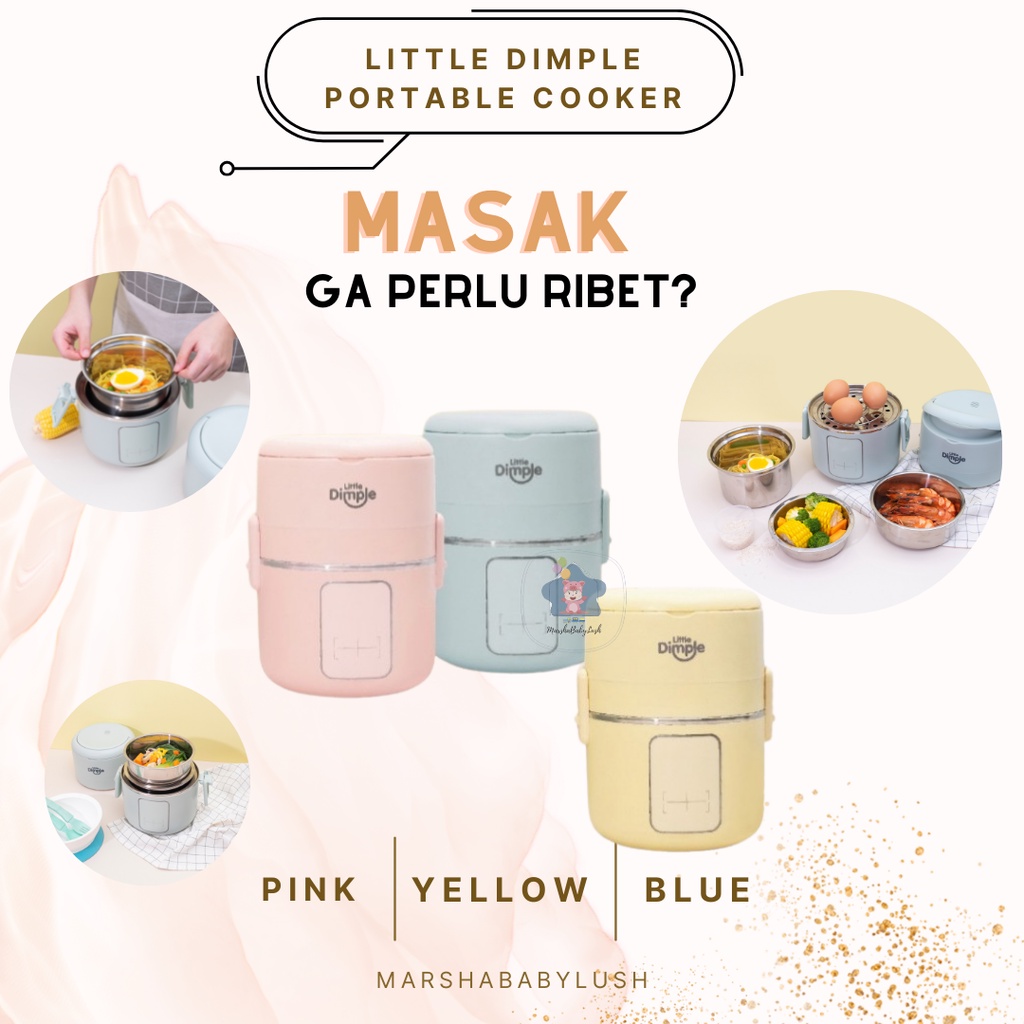 Jual (READY) LITTLE DIMPLE PORTABLE COOKER / ALAT MASAK MPASI BAYI