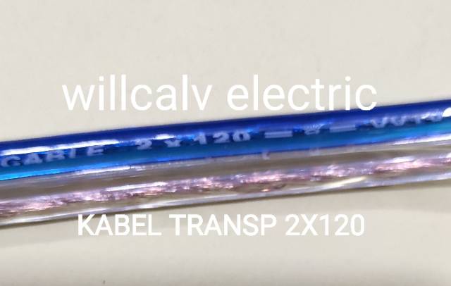 KABEL TRANSPARAN 2X120 - KABEL AUDIO 2X120 TEMBAGA HARGA PERMETER BISA DI SOLDER