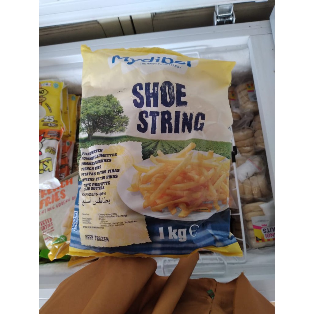 KENTANG MYDIBEL 1KG JUAL FROZEN FOOD MAKANAN BEKU GORENG FRENCH FRIES SHOESTRING TANGERANG BOGOR