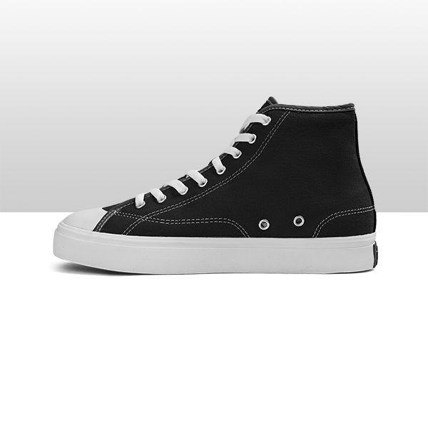Geoff Max Official - Timeless Hi Black White | Sepatu Pria | Sepatu Wanita | Sepatu Unisex-1