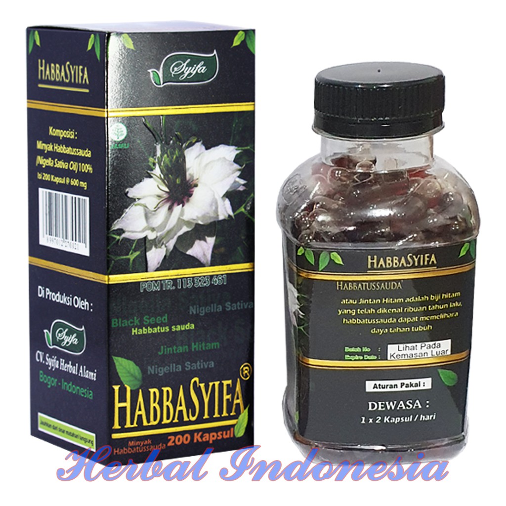 Habbasyifa Minyak Habbatussauda Black Seed Oil 200 Kapsul