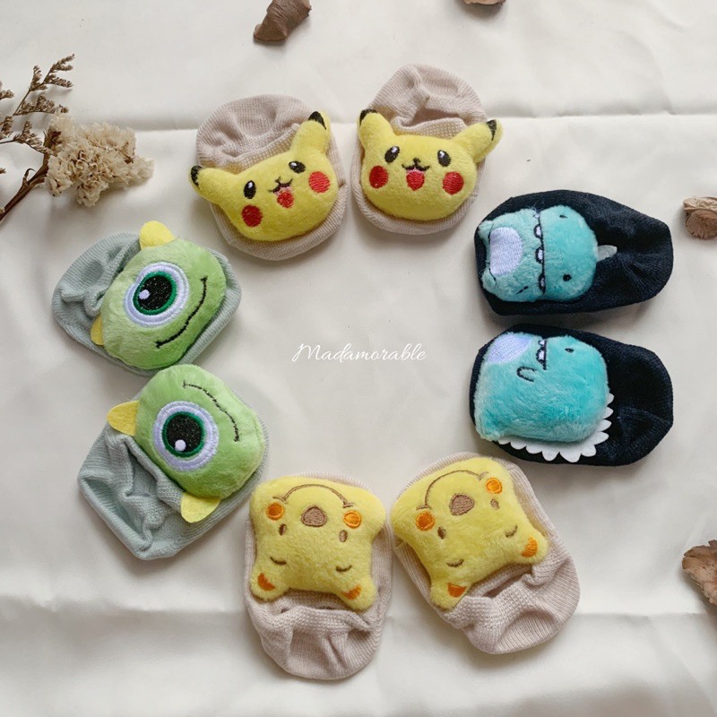 kaos kaki baby new born / baby socks 3d / kaos kaki lucu