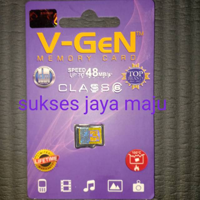 Memory Card 16gb Vgen Original
