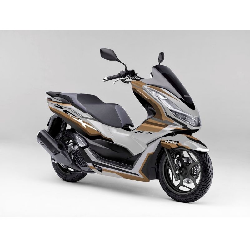 STICKER DECAL HONDA PCX 160 WHITE GOLD METALIC