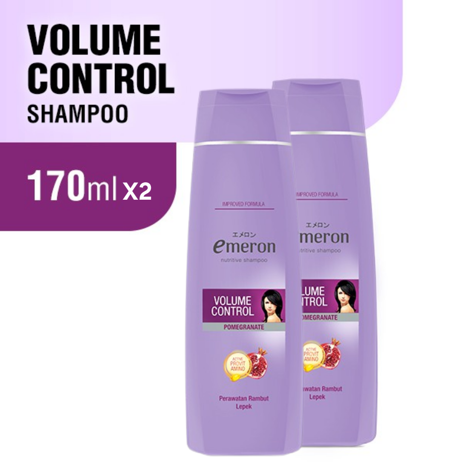 Emeron Shampoo Volume Control Botol 170ml x2