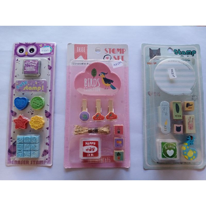 

set stample dan jepit pigura / stamp set