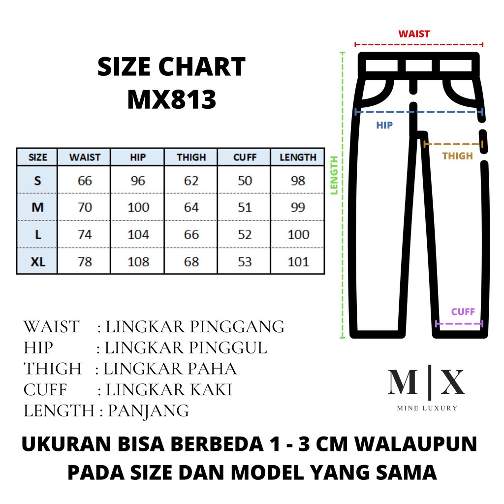 [CLEARANCE SALE] JEANS HIGHWAIST  CELANA PANTS WANITA CEWEK CULLOTE HW BAGGY DENIM MX813