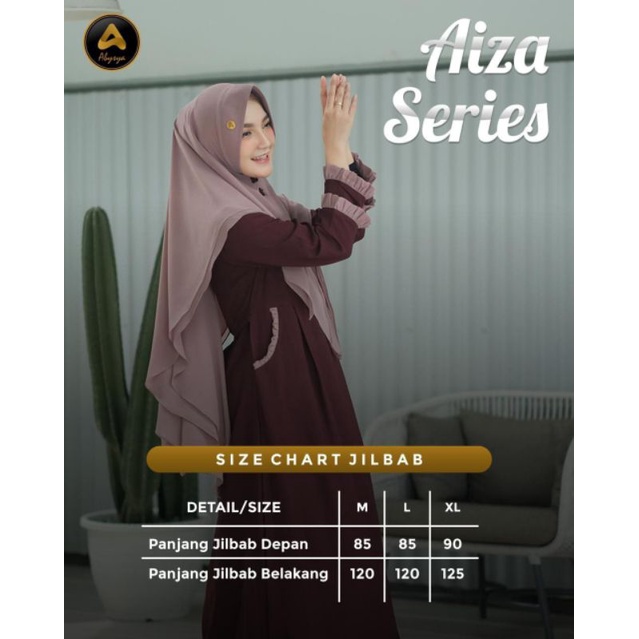 Aiza Dress by abysya Gamis set jilbab cerruty