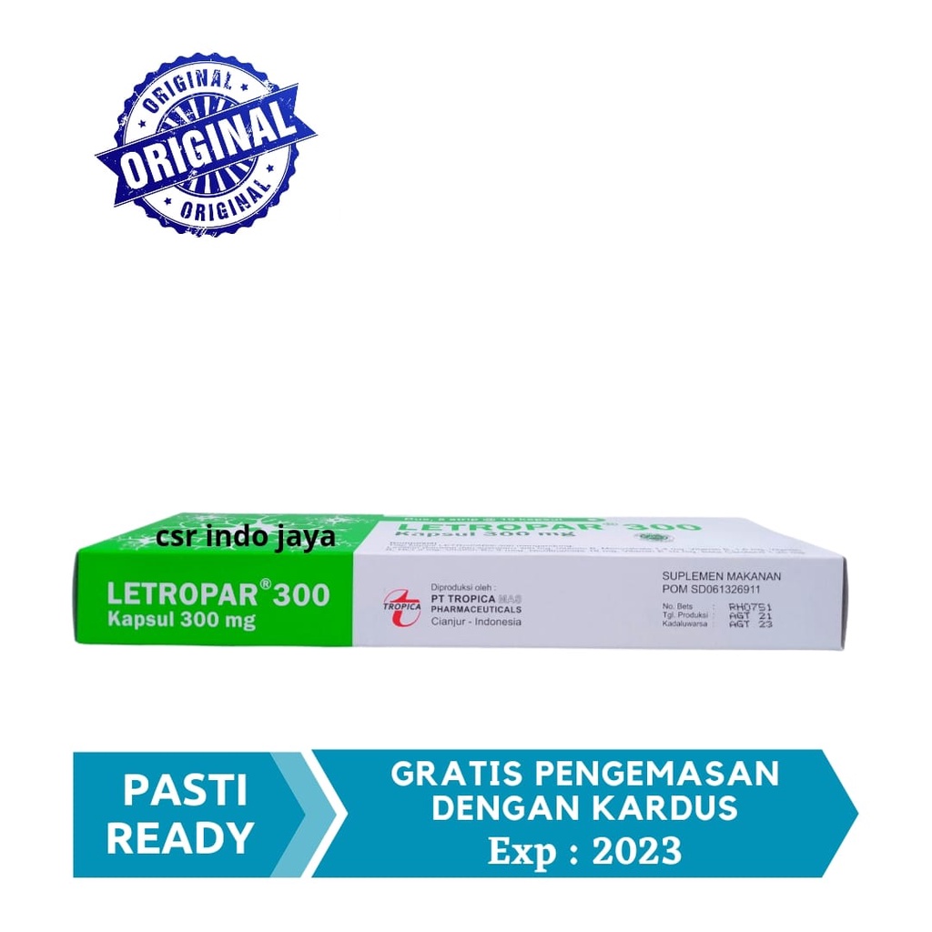 Letropar 300 / Letropar Kapsul 300 mg Isi 50 Dijamin ORI