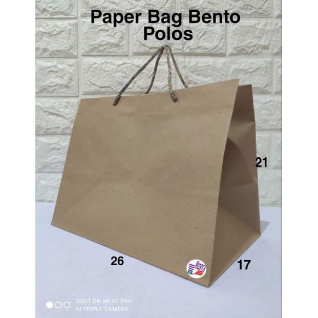 

Paper bag Bento Polos (26*17*21)