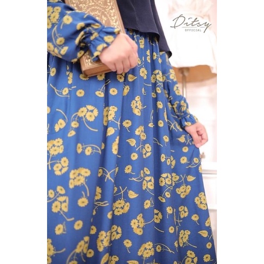 Rueena Blue Nightgown Ditsy