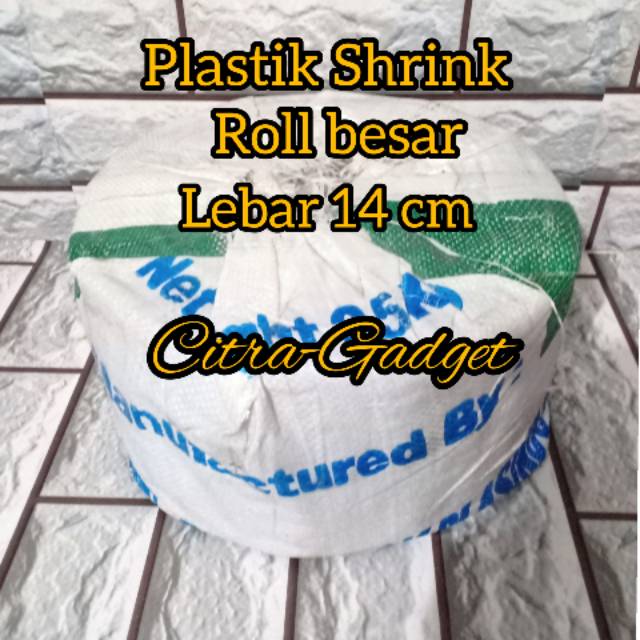 Plastik Shrink lebar 14cm roll besar