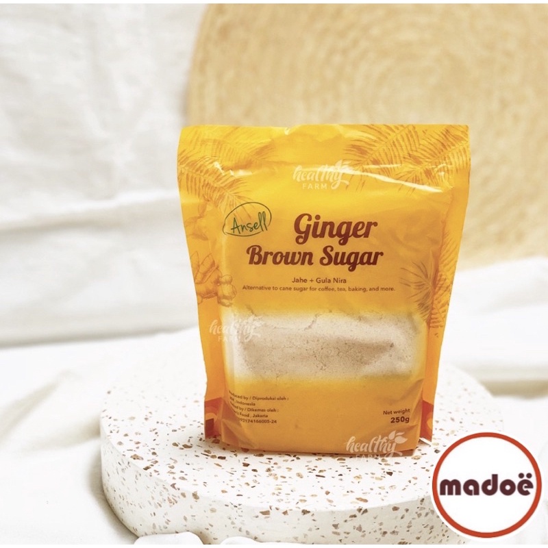 

Ansell Ginger Brown Sugar Jahe Gula Nira 250 Gram