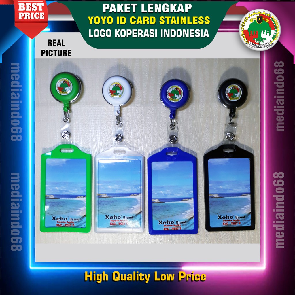 

YOYO ID CARD PUTAR+LOGO KOPERASI INDONESIA (PAKET MURAH)