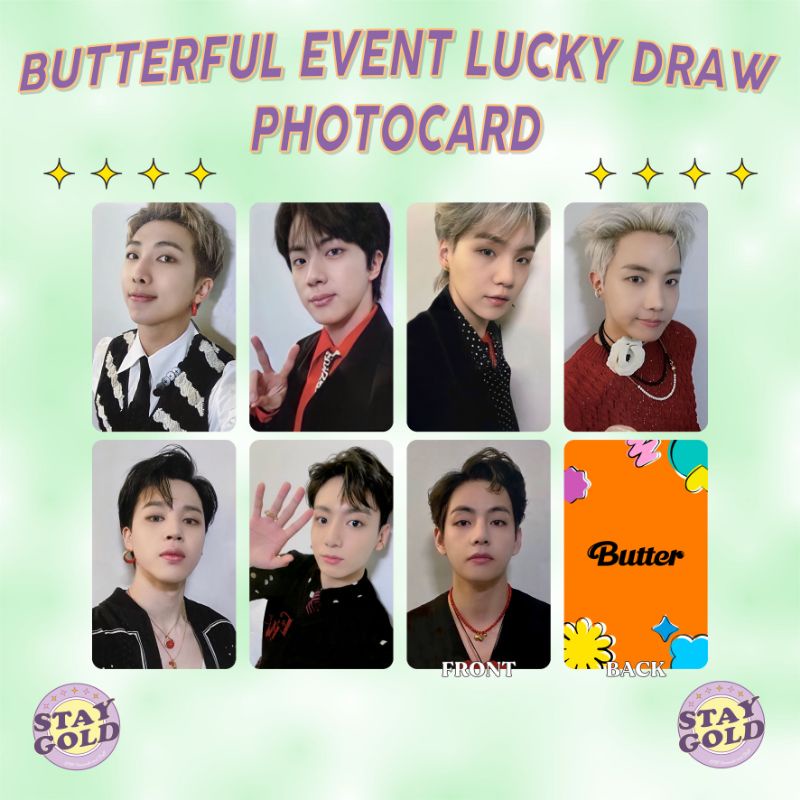 Unofficial BTS Butterful Event Lucky Draw Photocard