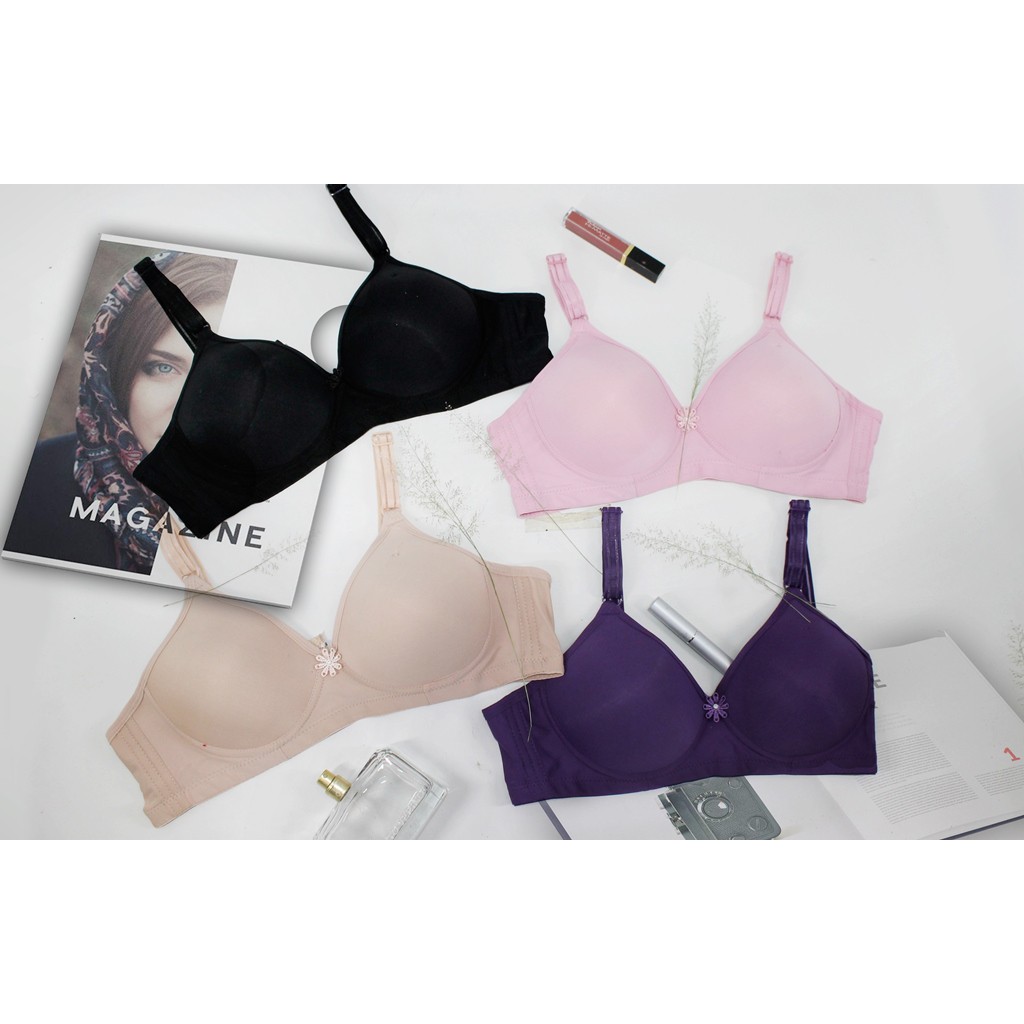 RUMI  | TOKO KL BH Bra BUSA PREMIUM TIPIS TANPA KAWAT CUP SETARA B - C KAIT / KANCING 3 size 36-42B ART OIMO POLOS