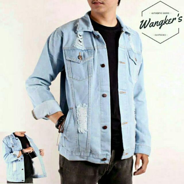 CUCI GUDANG!!! JAKET JEANS SANDWASH HITAM