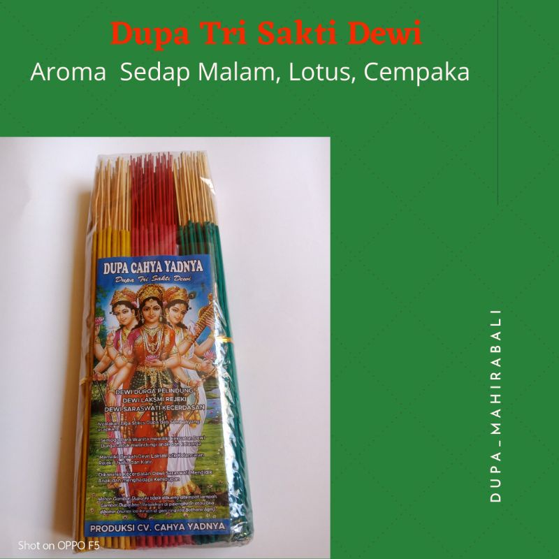 Dupa Harum 3 dewi aroma lotus, cempaka, sedap malam exclusive/dupa bali/dupa wangi/dupa abu dingin