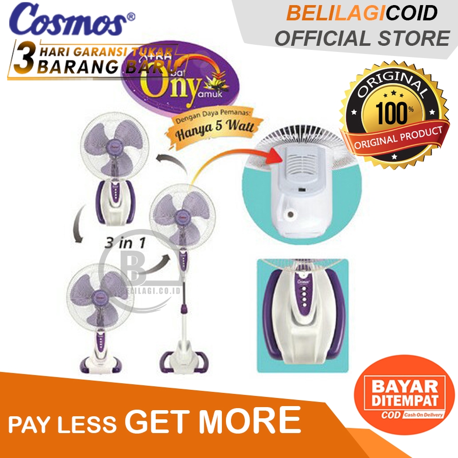 Cosmos Kipas Angin 3in1 16 SO33 ONY Wadesta / Kipas Angin Cosmos Multi Fungsi WADESTA / Kipas COSMOS