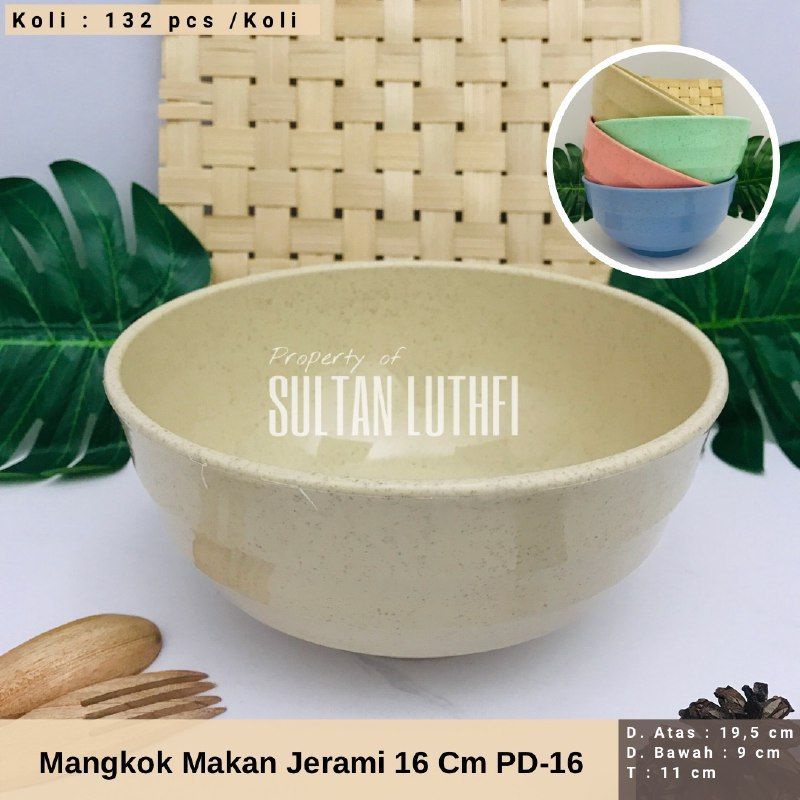 mangkok jerami gandum 16cm