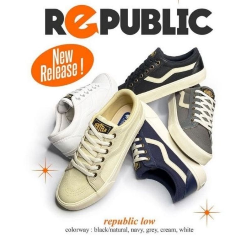 Ventela republic black natural white navy &amp; cream original