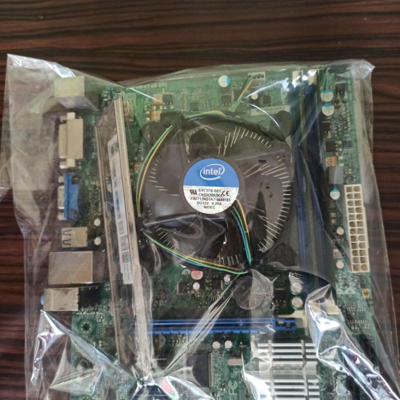 Motherboard intel desktop H61 feat core i3 2120 3.30GHZ Vgen DDR3 2x2G