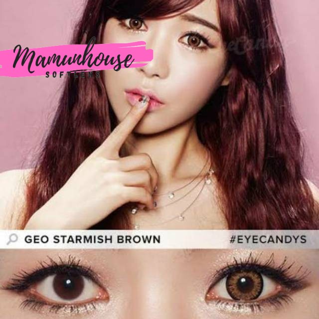 ORIGINAL Softlens GEO Princess Mimi Cafe Eyescream Grey Green Gray Brown Almond Starmish Choco