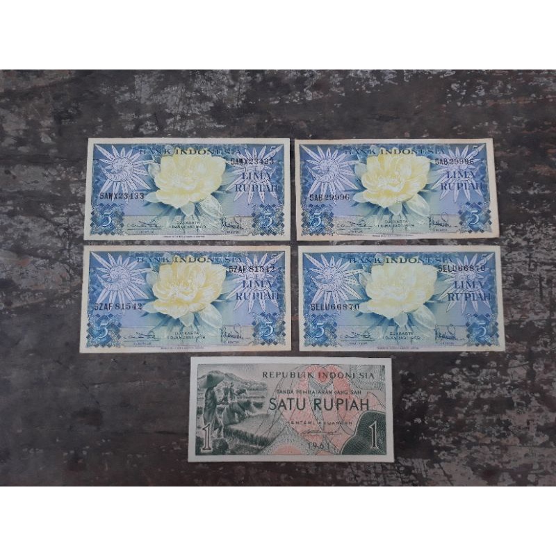 uang kertas kuno 21 rupiah