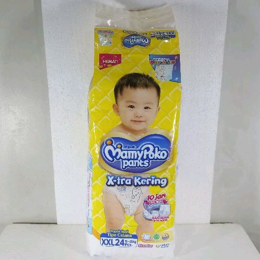 ORIGINAL MAMYPOKO PANTS X-TRA KERING XXL 24 POPOK BAYI TIPE CELANA XXL24