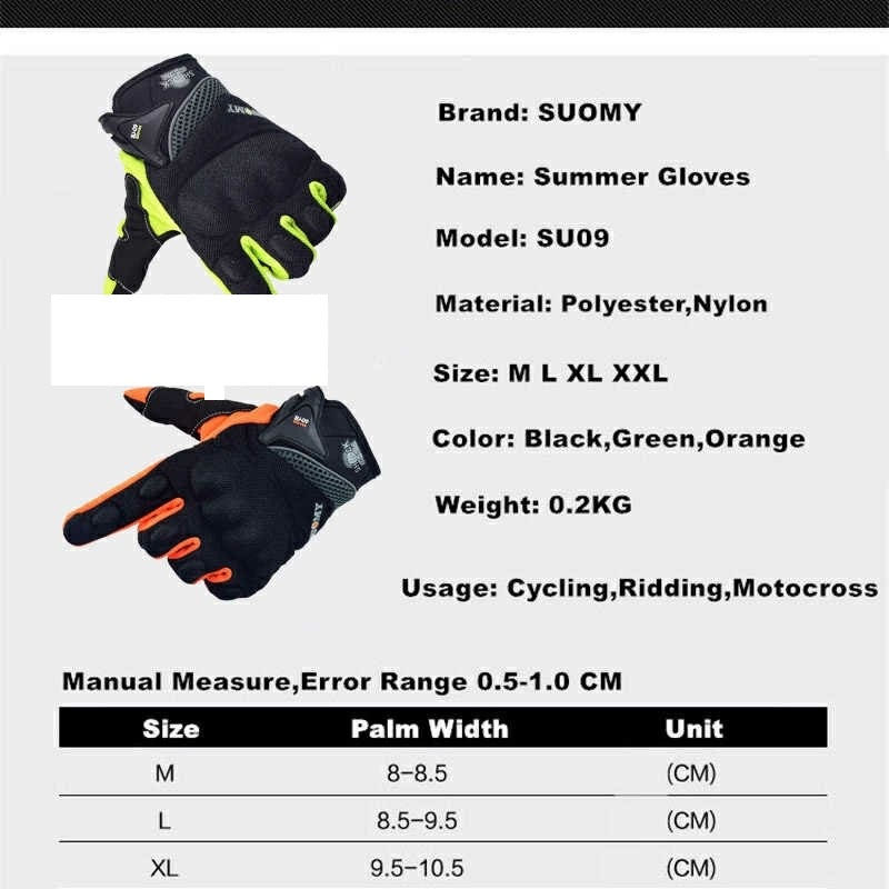 SARUNG TANGAN SUOMY SU-11 TOUCH FINGER GLOVES SOUMY SU11 LAYAR SENTUH HP motor