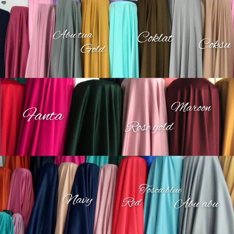 kain silk, kain puring , silk RooberTO CApaLI . bahan silk polos