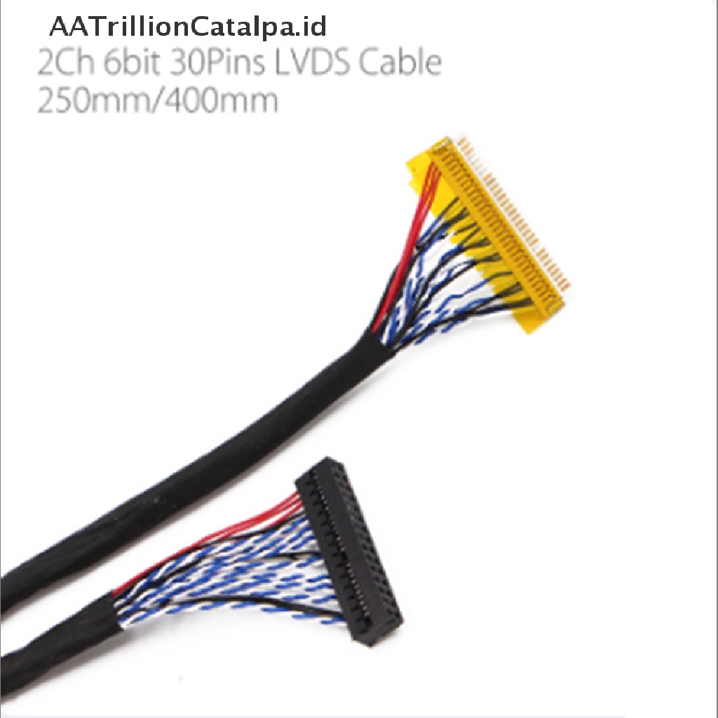 Aatrillioncatalpa LVDS Kabel FIX-30P-S6 30pin double 2ch 6 bit Untuk panel LCD