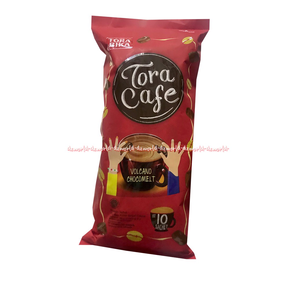 Torabika Tora Cafe Volcano Chocomelt 10 Sachet Tora Bika Kopi Torabikka Choco Melt Rasa Coklat