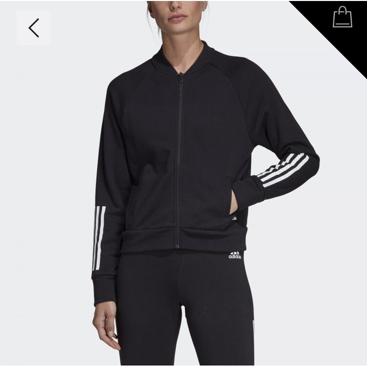 Jacket Adidas Original / jaket wanita / black / sport / running (Sports Id Bomber) NEW
