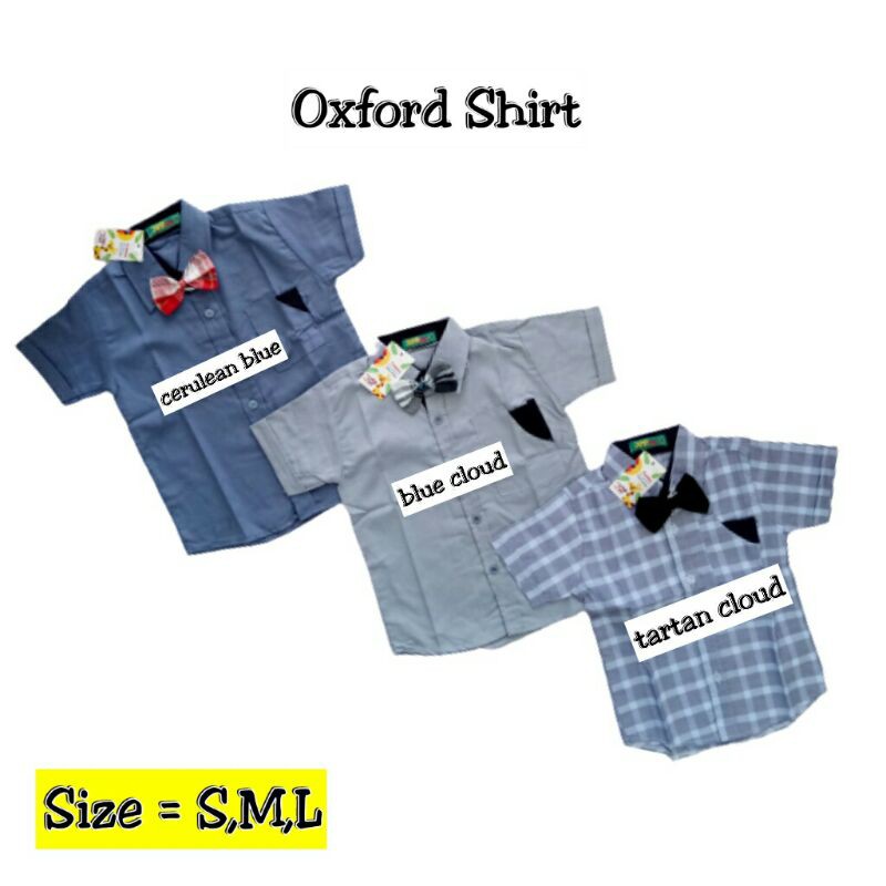 Oxford shirt 1-6 tahun GUDANG.CLODI kemeja anak laki-laki