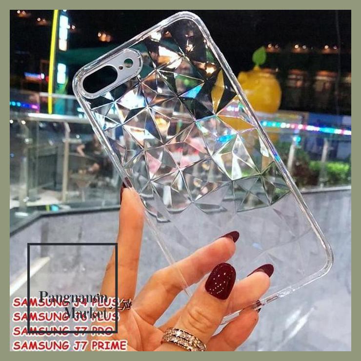 For Samsung J4 Plus, J6 Plus, J7 Pro, J7 Prime Diamond Soft Jelly Case