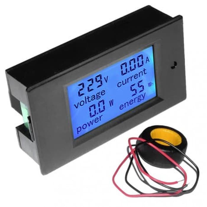 IOT Digital Volt Amp Watt Ampere Kwh Meter Voltmeter AC 220V 100A