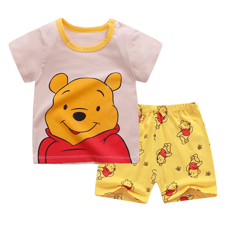 KSAC (13-18) PAKAIAN ANAK 0-6TAHUN BAJU KAOS KARAKTER LENGAN PENDEK CELANA PENDEK ANAK BAYI BALITA-18