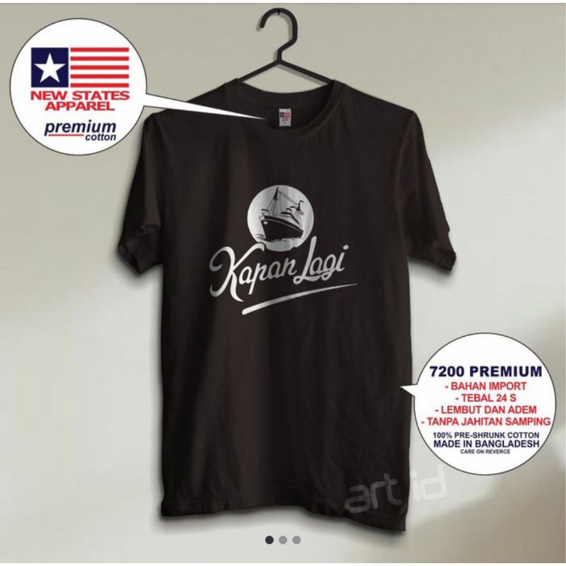 Kaos Plesetan Kapal Api Kapal New States Apparel